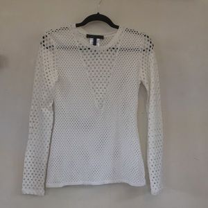 BCBGMaxAzria see-through long sleeve shirt